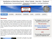 Tablet Screenshot of meditationinhuahin.org